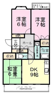 サンマノワ【3階】の間取り