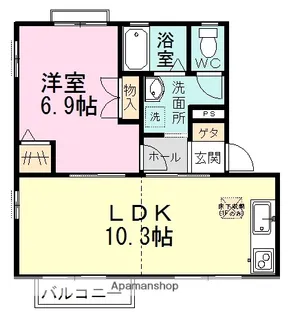フォルムス【1階】の間取り