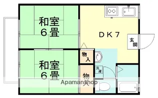 村山ハイツB【3階】の間取り