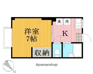 クボタハウス浦島ハイツB【2階】の間取り