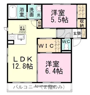 アンジェリーク【1階】の間取り