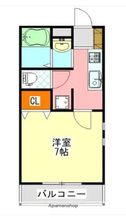 千葉県船橋市三山2丁目【アパート】の間取り