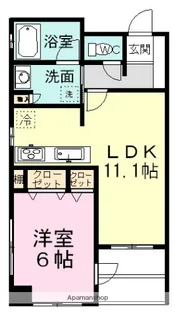 ラ・フォレ27【4階】の間取り