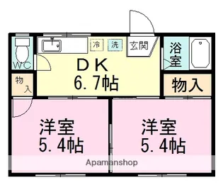 コーポラス慶【1階】の間取り
