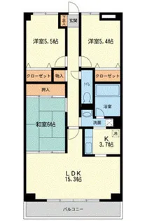 CASSIA八千代緑が丘【9階】の間取り