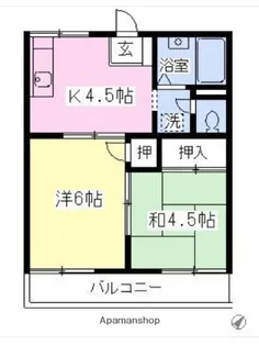 千葉県船橋市薬円台1丁目【アパート】の間取り