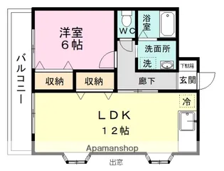 楽屋ハイツ【1階】の間取り