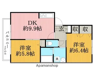 クレインゆりのき台【1階】の間取り