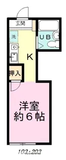 ヒルズ二和【1階】の間取り