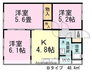 ロジュマンA【1階】の間取り