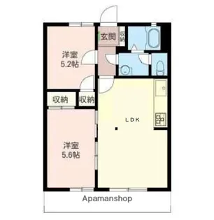 ロジュマンA【2階】の間取り