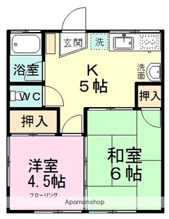 カーサつるや【1階】の間取り