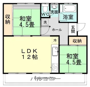 芝山団地17号棟【3階】の間取り