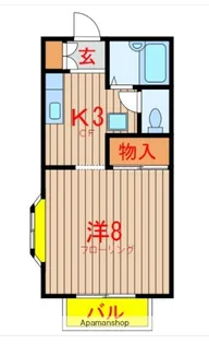 千葉県習志野市藤崎4丁目【アパート】の間取り