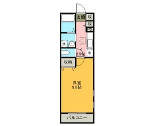 フランシーズ【1階】の間取り