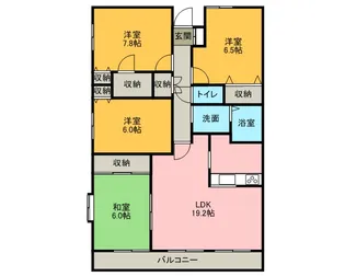 千葉県八千代市ゆりのき台5丁目【マンション】の間取り