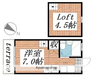 ロフティーグレース【1階】の間取り