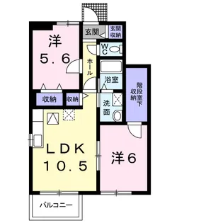 ミルキーウェイ【103号室】の間取り