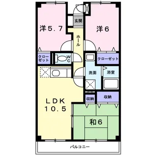 パレステージ【2階】の間取り