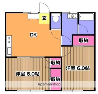 小林ハイツ【2階】の間取り