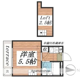 GREEN LEAF習志野【1階】の間取り