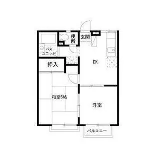 エステートピア咲が丘1【2階】の間取り