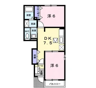 フレッサ Ⅰ【1階】の間取り