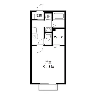 スクエア オーワダ【105号室号室】の間取り