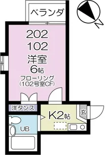 コーポY【2階】の間取り