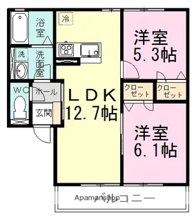 PHEASANT VILLA(フェザント ヴィラ)【2階】の間取り