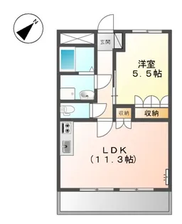 グリーンキャッスルⅢ【1階】の間取り