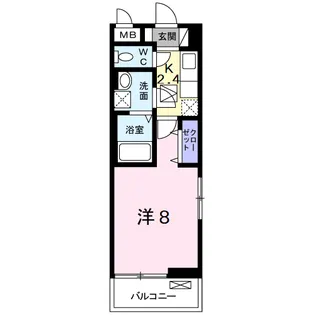 レーヴ習志野【3階】の間取り