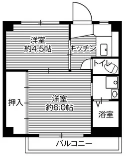 ビレッジハウス古和釜1号棟【0103号室】の間取り