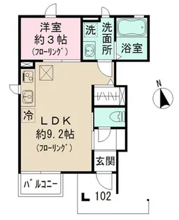 千葉県習志野市本大久保5丁目【アパート】の間取り