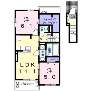 ブローテ・コリーヌ【2階】の間取り
