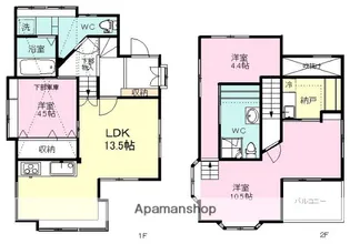 千葉県船橋市西習志野4丁目【一戸建】の間取り