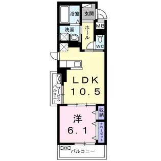 ヒルサイドⅢ【2階】の間取り