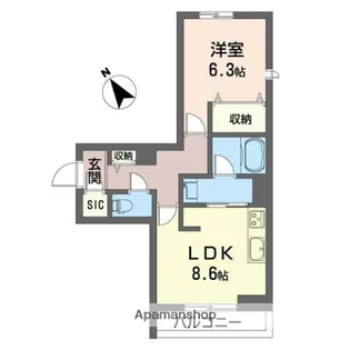 リラフォート薬円台【2階】の間取り
