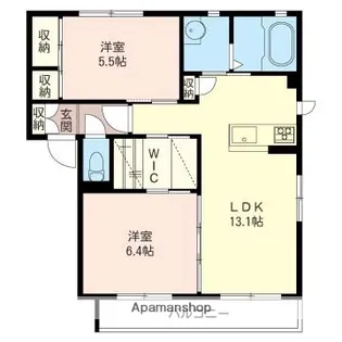ラ ヴェール【2階】の間取り
