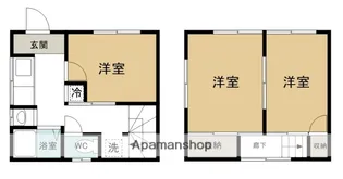 サンフローラA(テラスハウス)【1階】の間取り