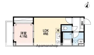 千葉県船橋市二宮1丁目【アパート】の間取り
