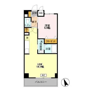 グレースⅦ【3階】の間取り