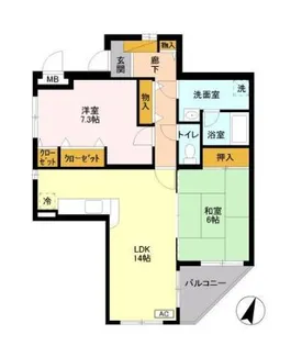 ファイン ヴィラ【2階】の間取り