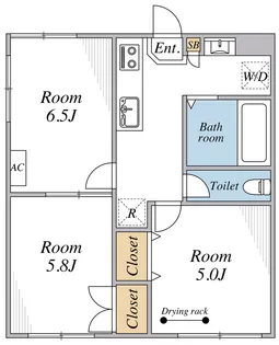 MORAN KITANARA【1階】の間取り