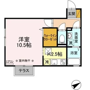 ビラ・モデルナ【1階】の間取り