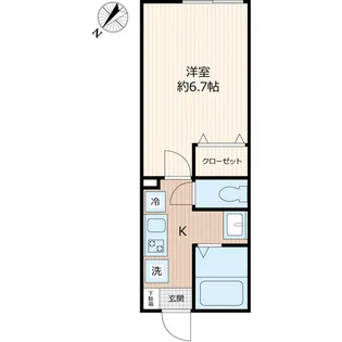 グランフェリオ習志野【2階】の間取り