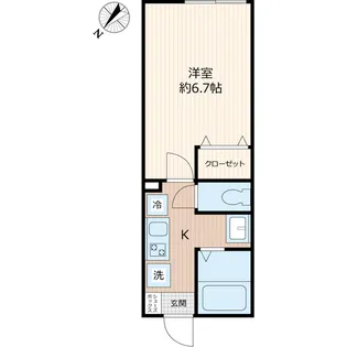 グランフェリオ習志野【1階】の間取り