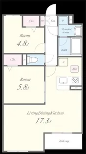 GREEN GABLES FAMIRIA B【1階】の間取り