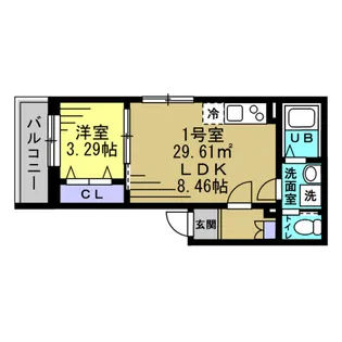 千葉県八千代市大和田新田【アパート】の間取り