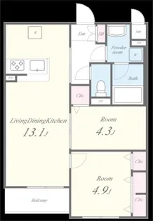 GREEN GABLES FAMIRIA A【2階】の間取り